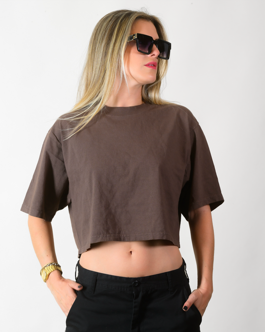 MOCHA CROP TOP