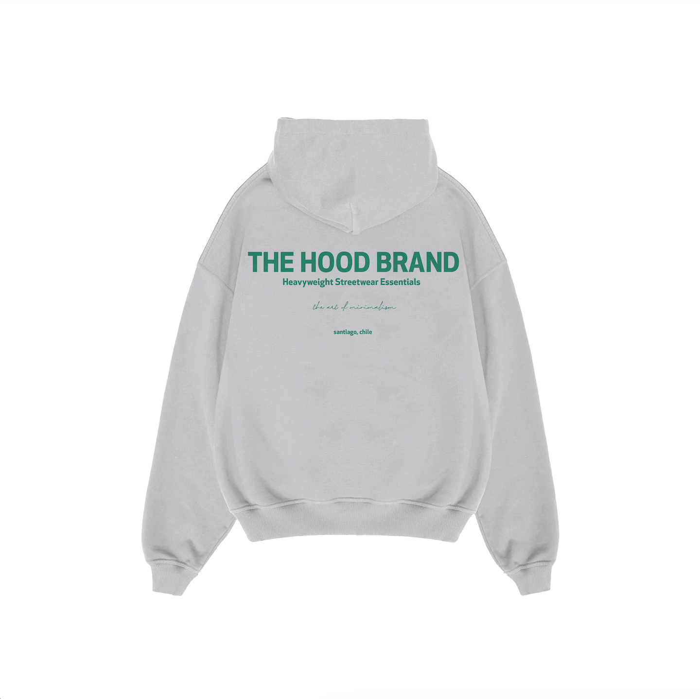 HOODIE MEGA HEAVYWEIGHT ASH GREY/VINTAGE GREEN (475 gsm)