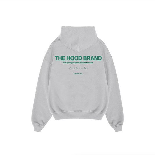 HOODIE MEGA HEAVYWEIGHT ASH GREY/VINTAGE GREEN (475 gsm)