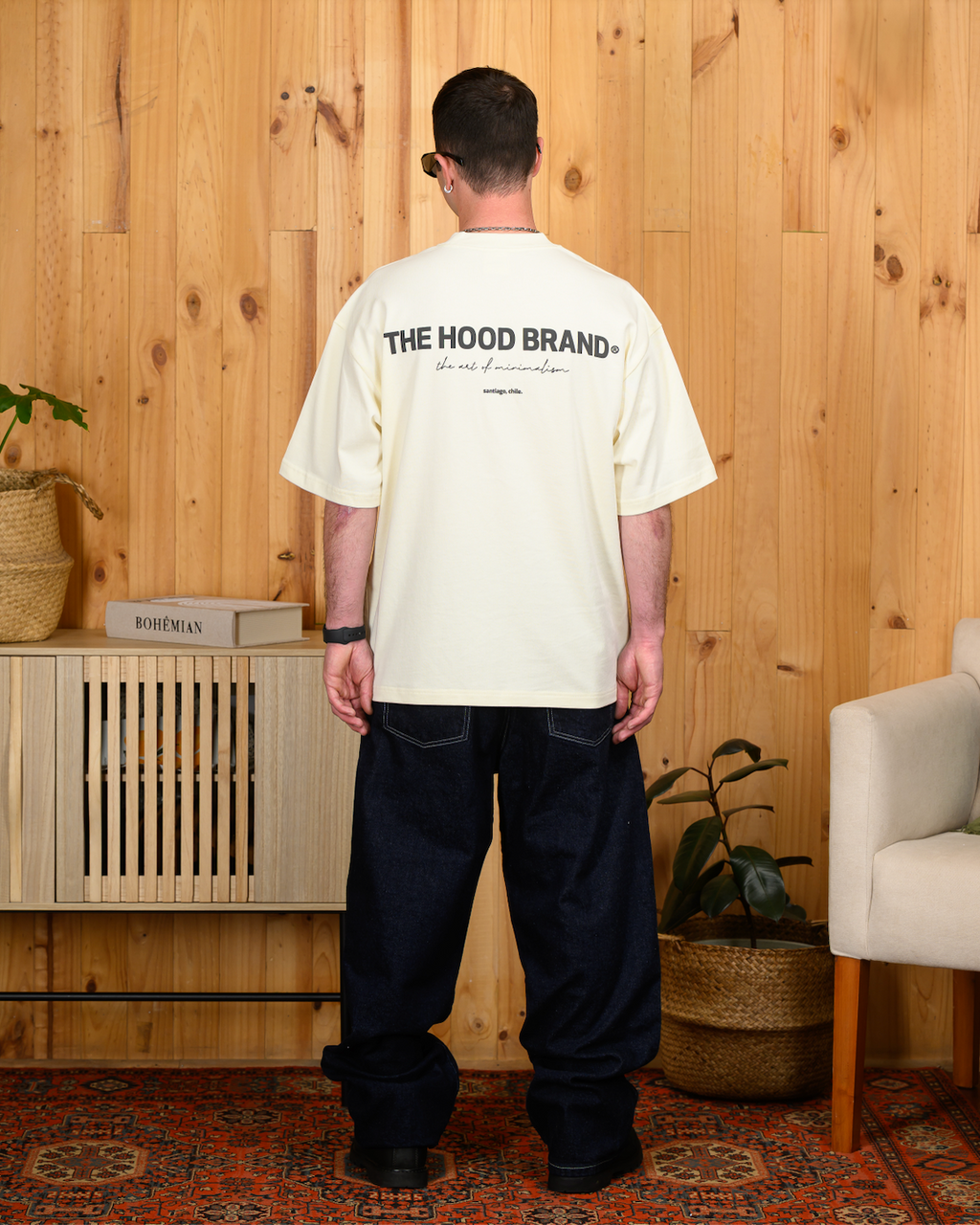OG LOGO MEGA HEAVYWEIGHT CREAM/BLACK (300GSM) TEE
