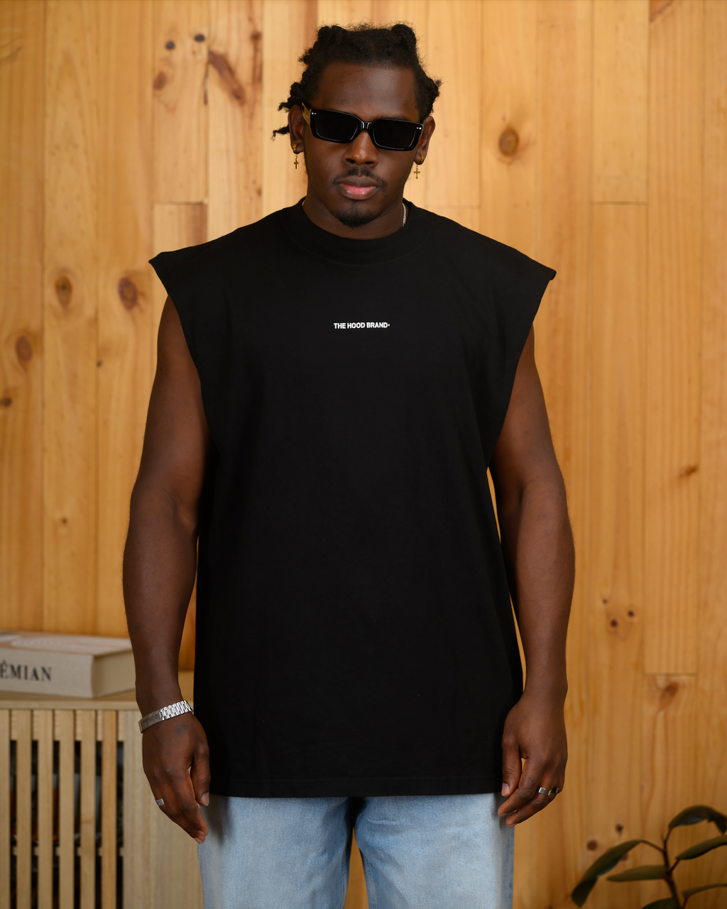 OG LOGO HEAVYWEIGHT MUSCLE BLACK/WINTER WHITE TEE
