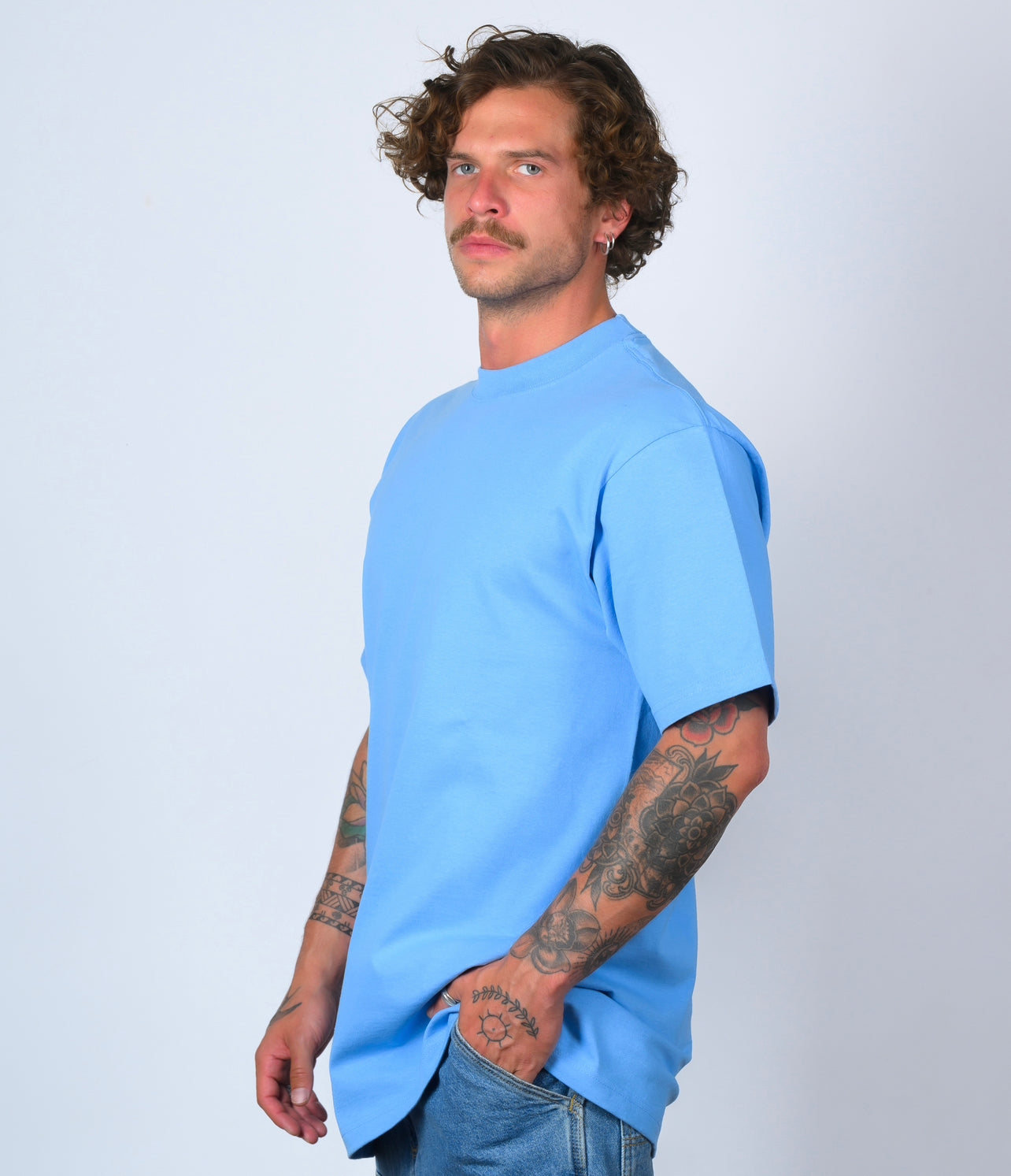 SKY BLUE HEAVYWEIGHT OVERSIZE TEE