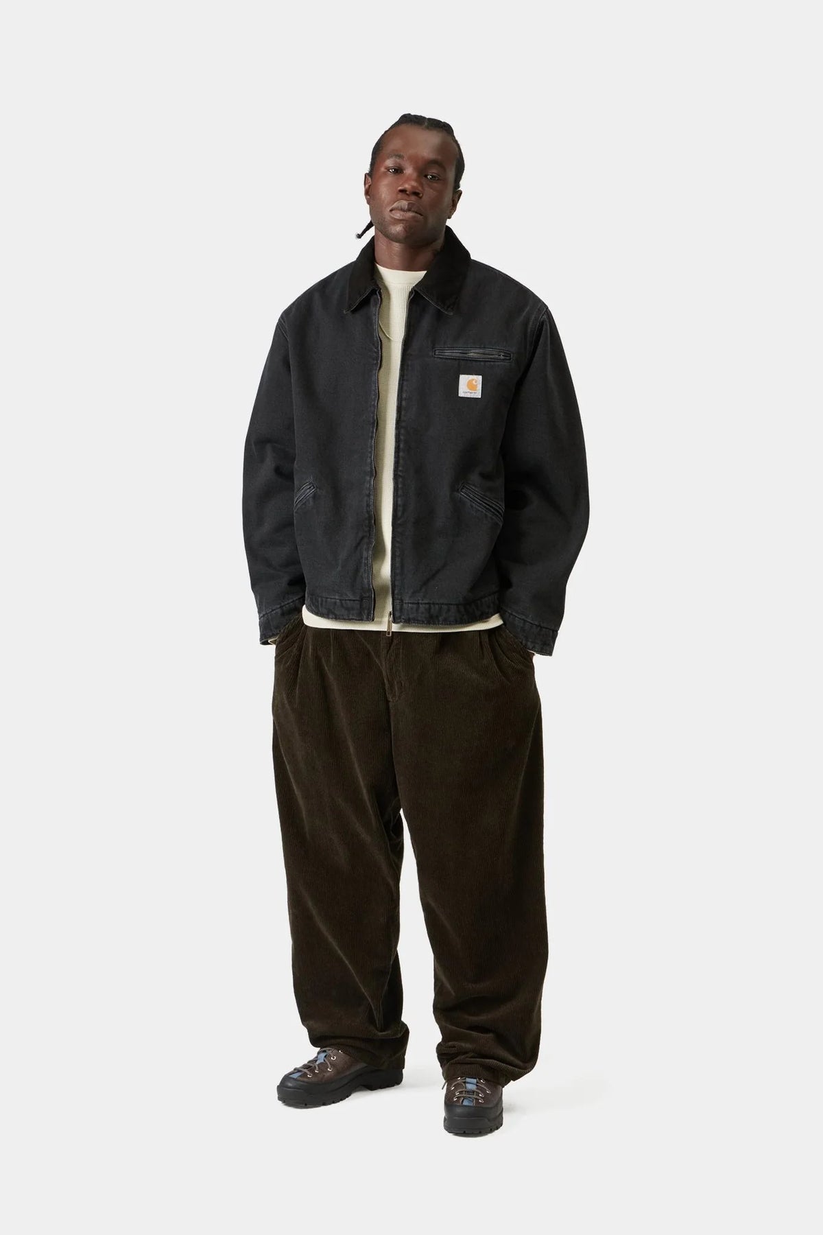 OG DETROIT JACKET BLACK DENIM STONE WASHED (WINTER)