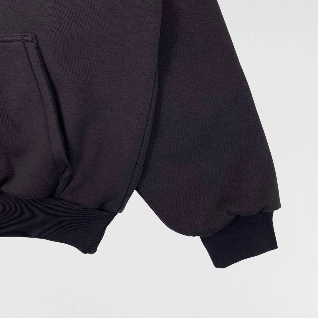 YEEZY GAP ENGINEERED BY BALENCIAGA SHRUNKEN 
HOODIE - DARK GREY