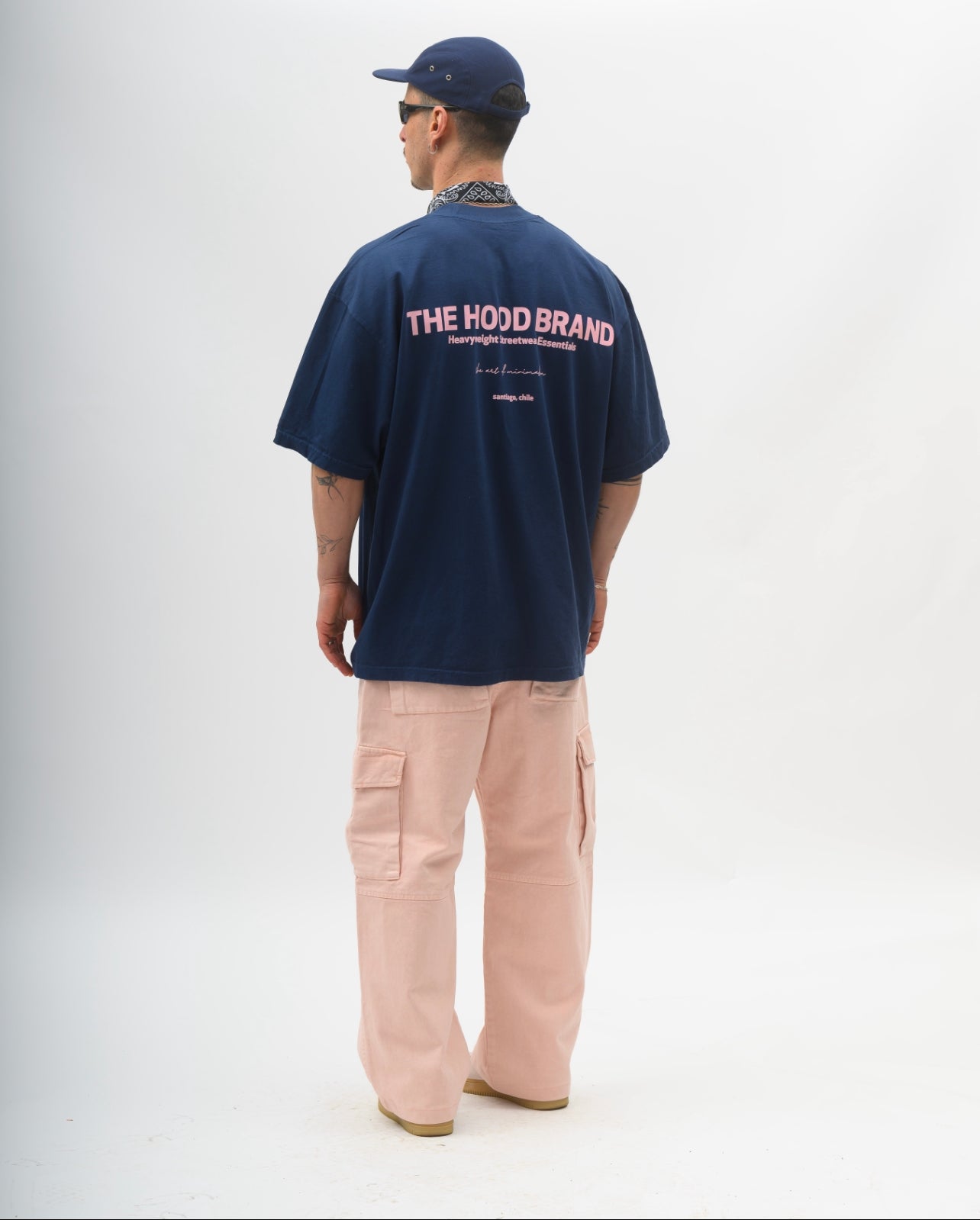 OVERSIZE HEAVYWEIGHT NAVY/VINTAGE PINK (260GSM)