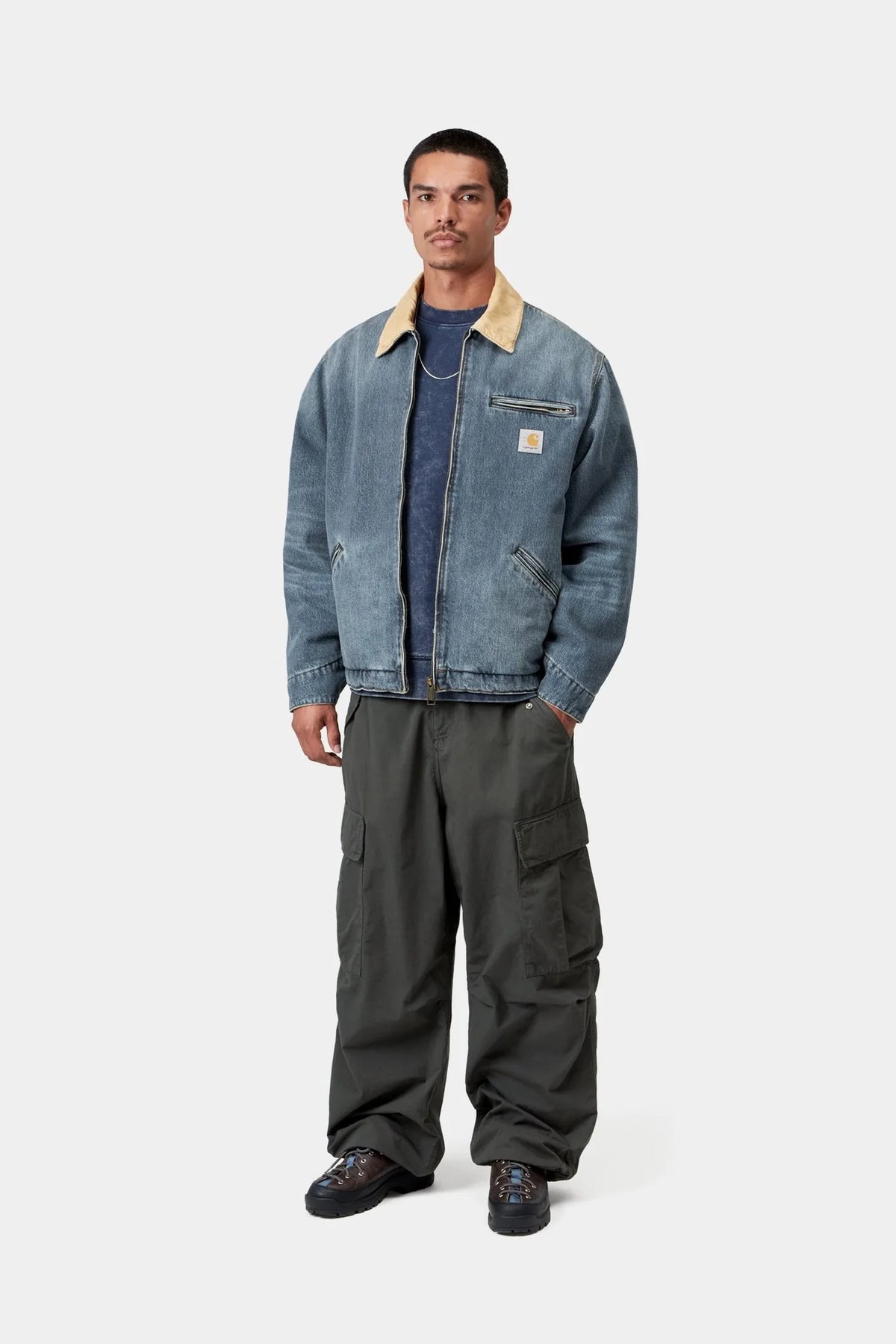 OG DETROIT JACKET DENIM BLUE “OLD USED WASH” (WINTER)