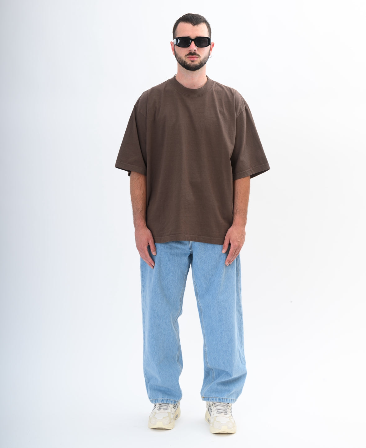 MOCHA  BOXY TEE