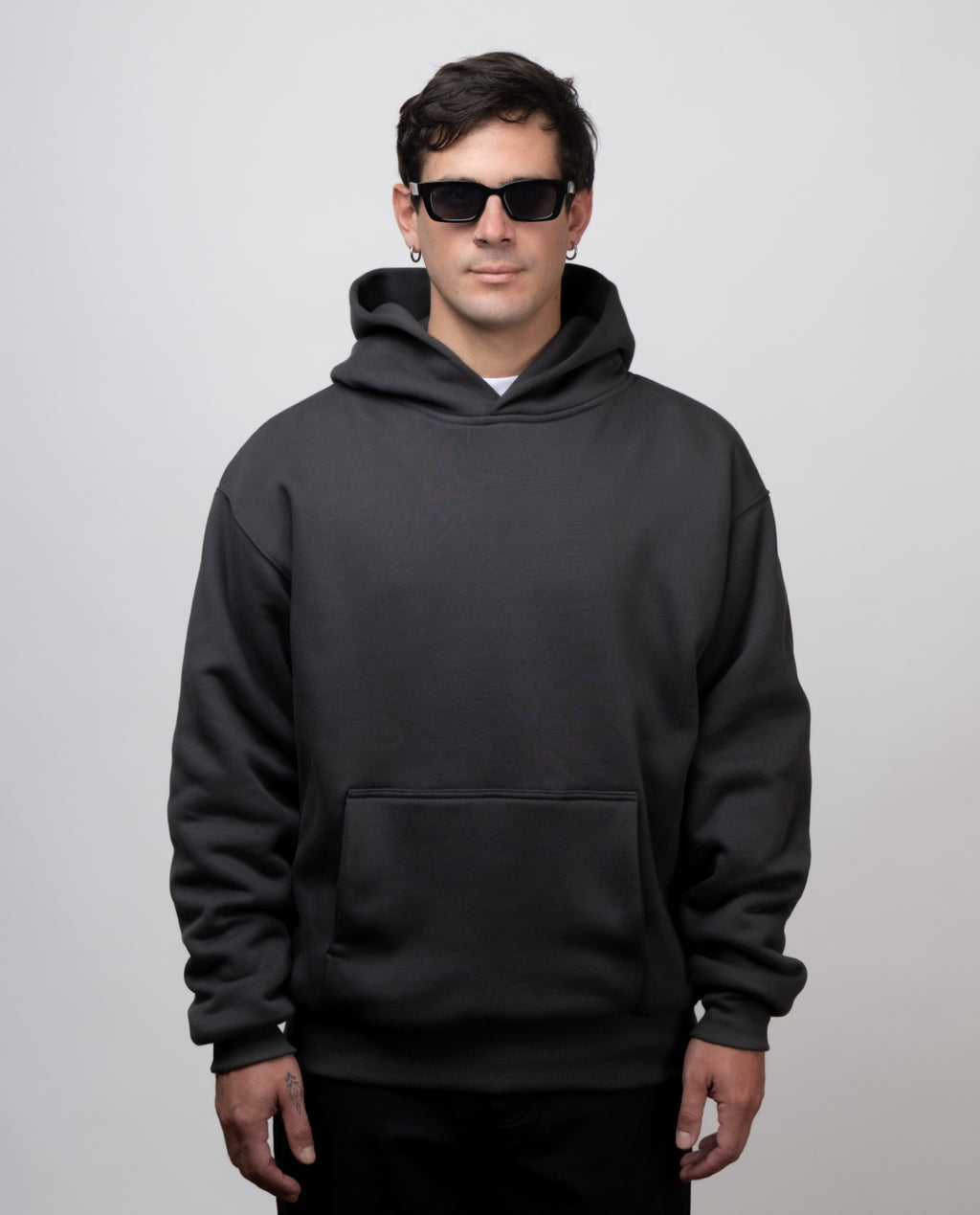 PERFECT HOODIE - ULTRA HEAVYWEIGHT DOUBLE LAYERED “ANTHRACITE”