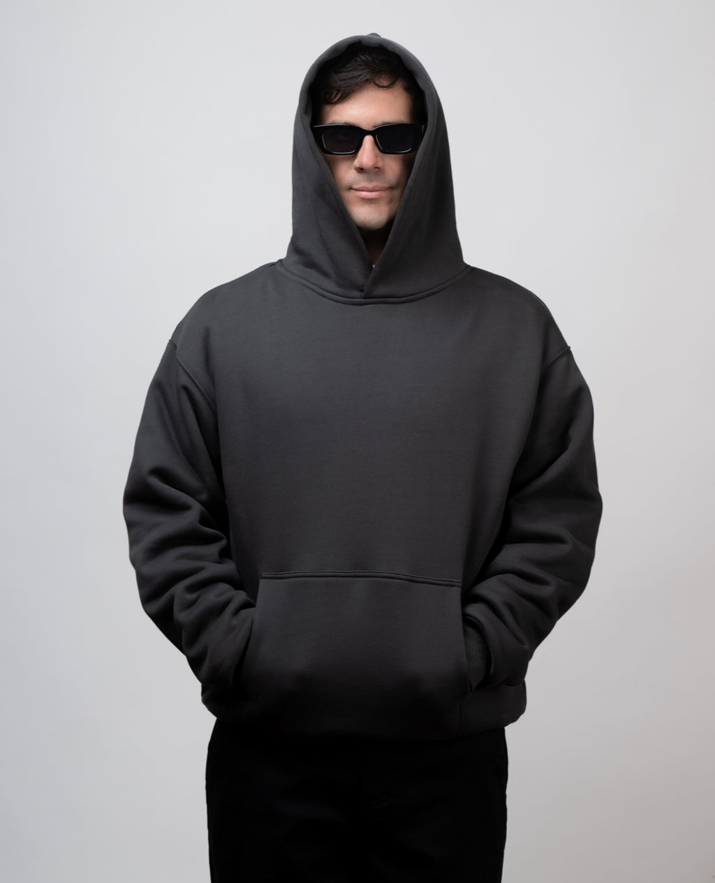 PERFECT HOODIE - ULTRA HEAVYWEIGHT DOUBLE LAYERED “ANTHRACITE”