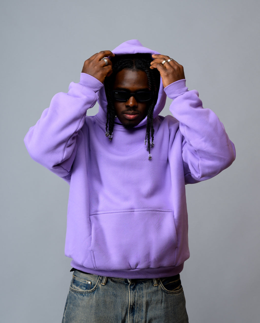 PERFECT HOODIE - ULTRA HEAVYWEIGHT DOUBLE LAYERED "LILAC"
