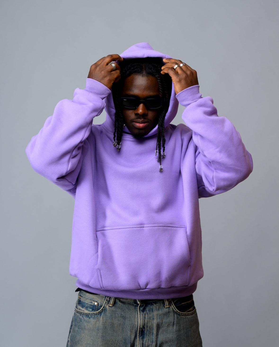 PERFECT HOODIE - ULTRA HEAVYWEIGHT DOUBLE LAYERED "LILAC"
