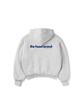 PERFECT HOODIE - ULTRA HEAVYWEIGHT DOUBLE LAYERED HEATHER GRAY/BLUE