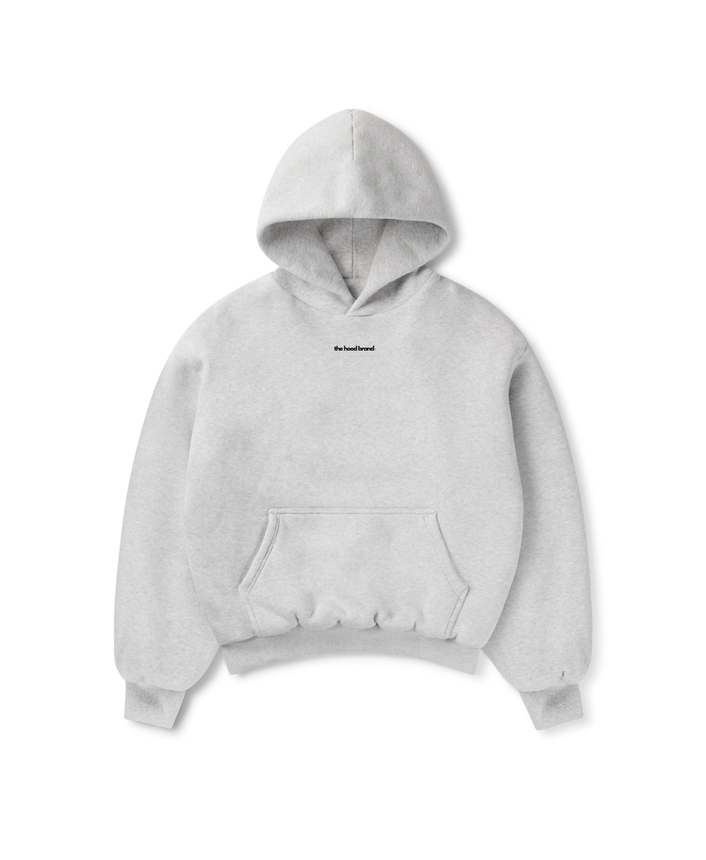 PERFECT HOODIE - ULTRA HEAVYWEIGHT DOUBLE LAYERED HEATHER GRAY/BLACK
