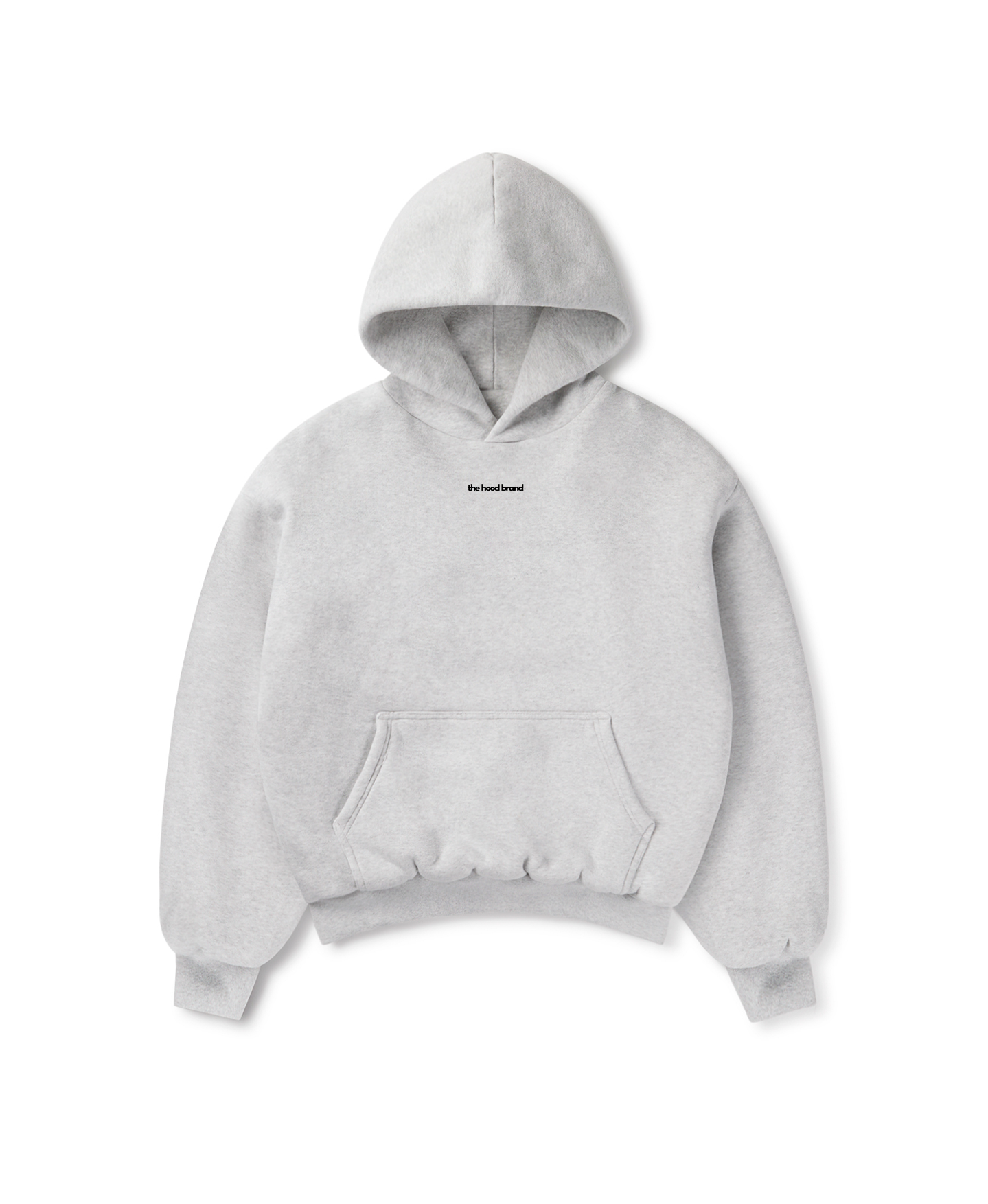 PERFECT HOODIE - ULTRA HEAVYWEIGHT DOUBLE LAYERED HEATHER GRAY/BLACK