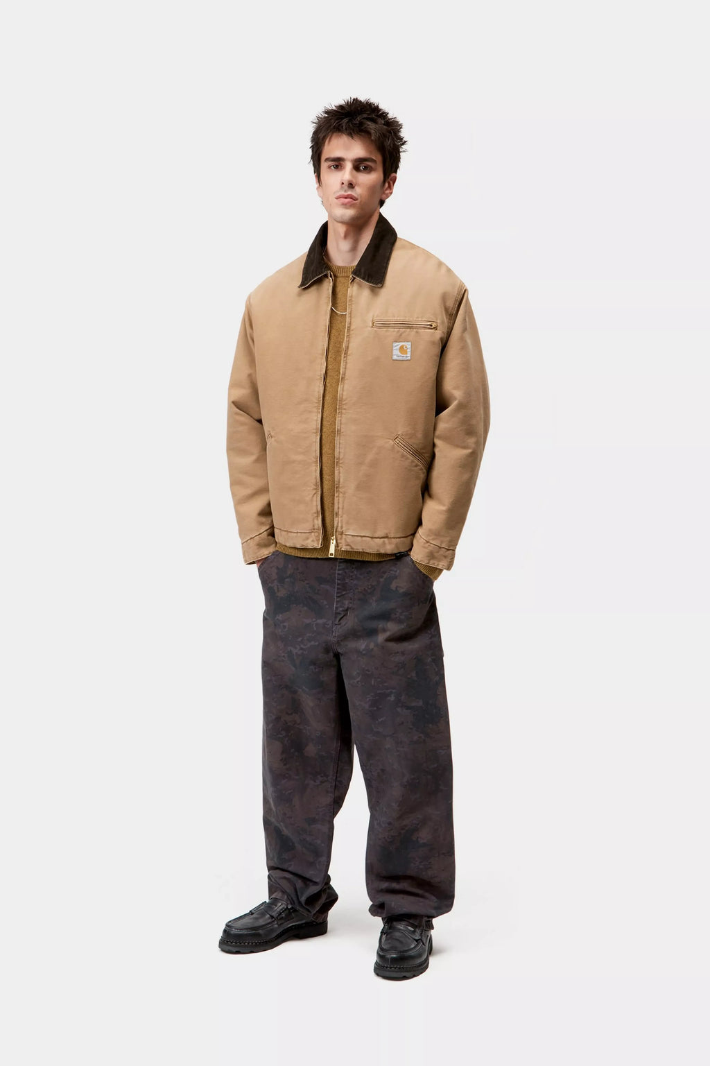 OG DETROIT JACKET HAMILTON BROWN / STONE CANVAS