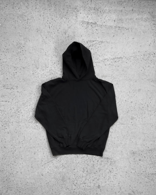 HOODIE HEAVYWEIGHT GARMENT DYE - 460 GSM- BLACK