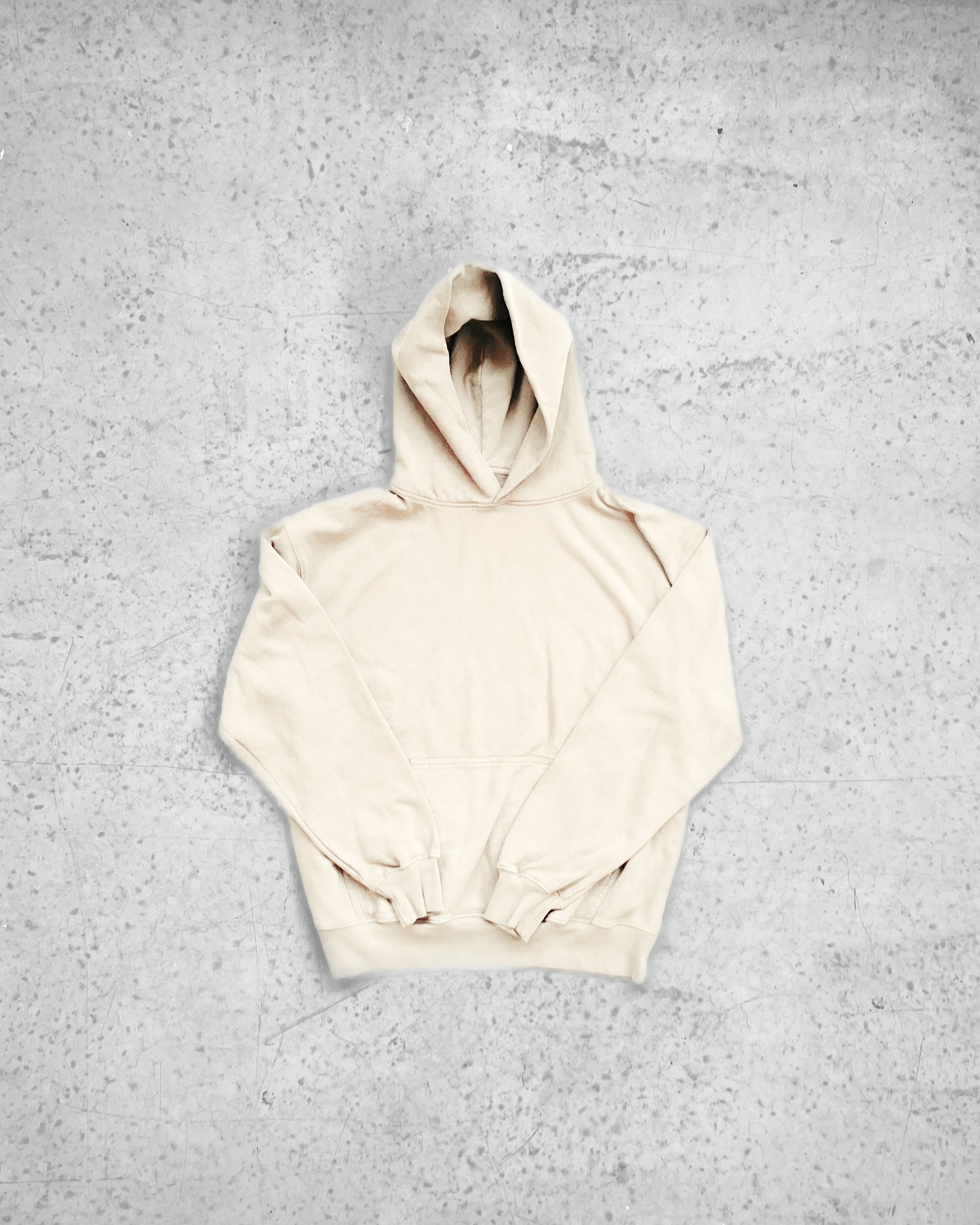 HOODIE HEAVYWEIGHT GARMENT DYE - 460 GSM - CREAM