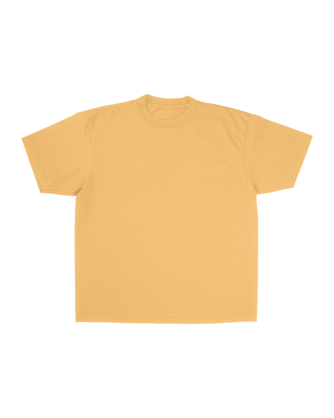 WASHED MUSTARD-HEAVYWEIGHT OVERSIZE TEE