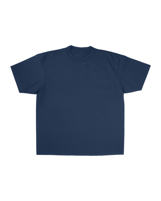 WASHED NAVY-HEAVYWEIGHT OVERSIZE TEE