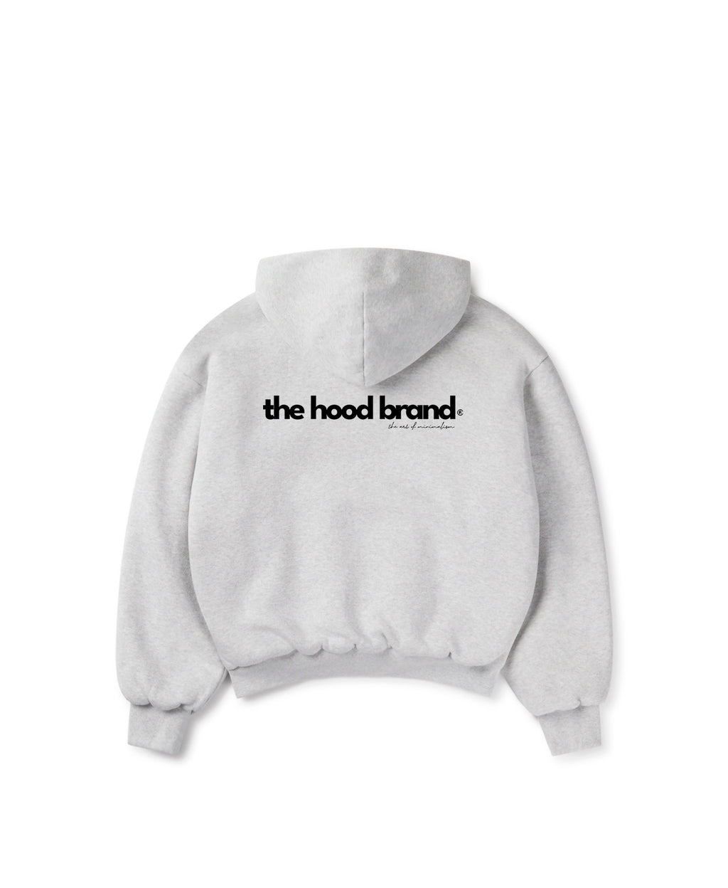 PERFECT HOODIE - ULTRA HEAVYWEIGHT DOUBLE LAYERED HEATHER GRAY/BLACK