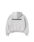 PERFECT HOODIE - ULTRA HEAVYWEIGHT DOUBLE LAYERED HEATHER GRAY/BLACK