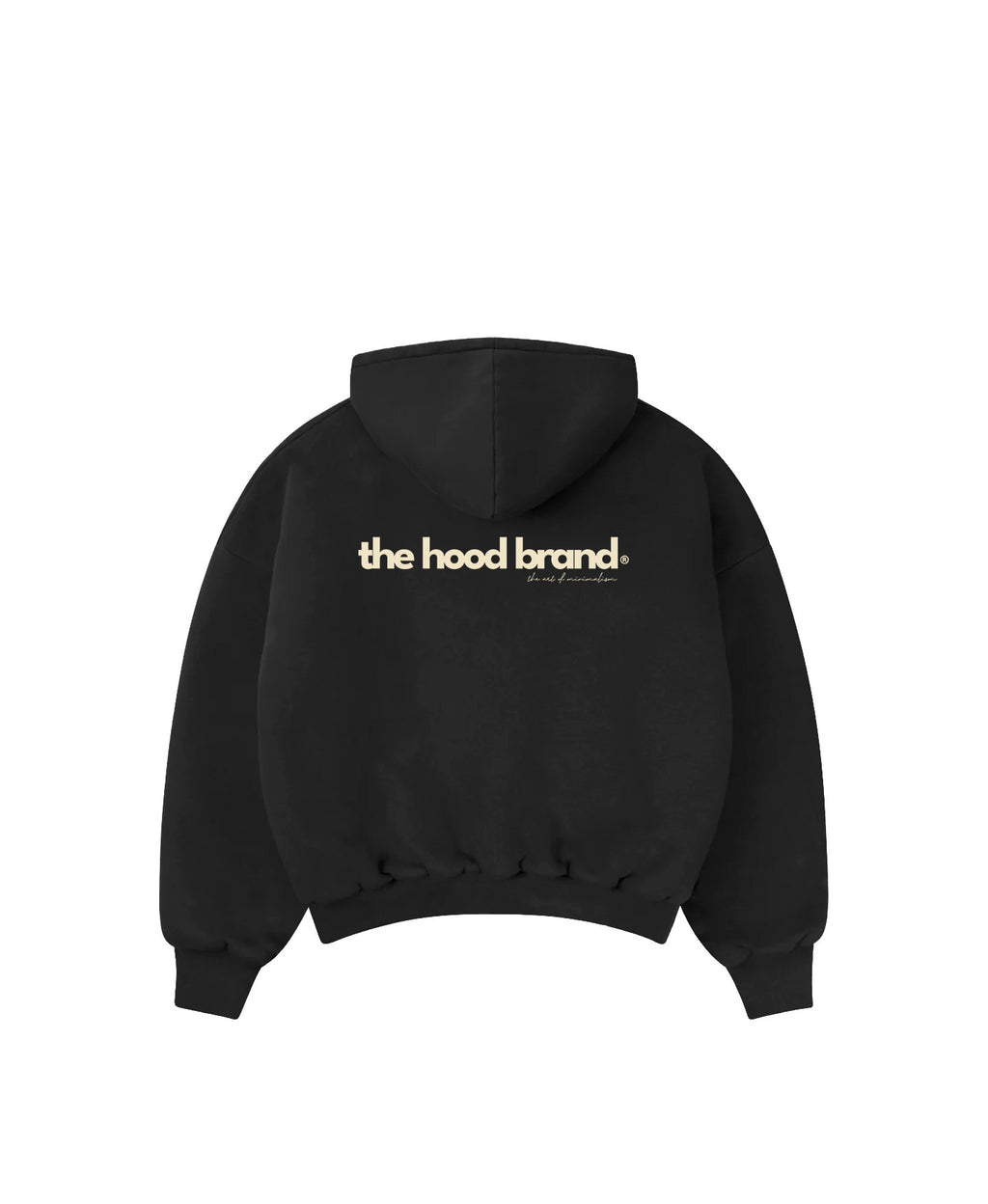 PERFECT HOODIE - ULTRA HEAVYWEIGHT DOUBLE LAYERED BLACK/CREAM