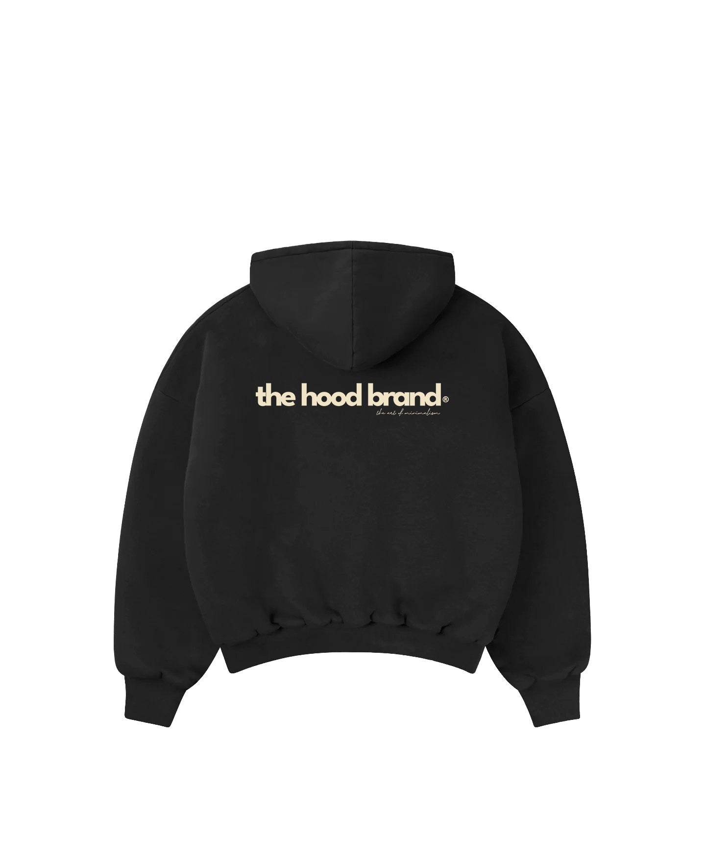PERFECT HOODIE - ULTRA HEAVYWEIGHT DOUBLE LAYERED BLACK/CREAM