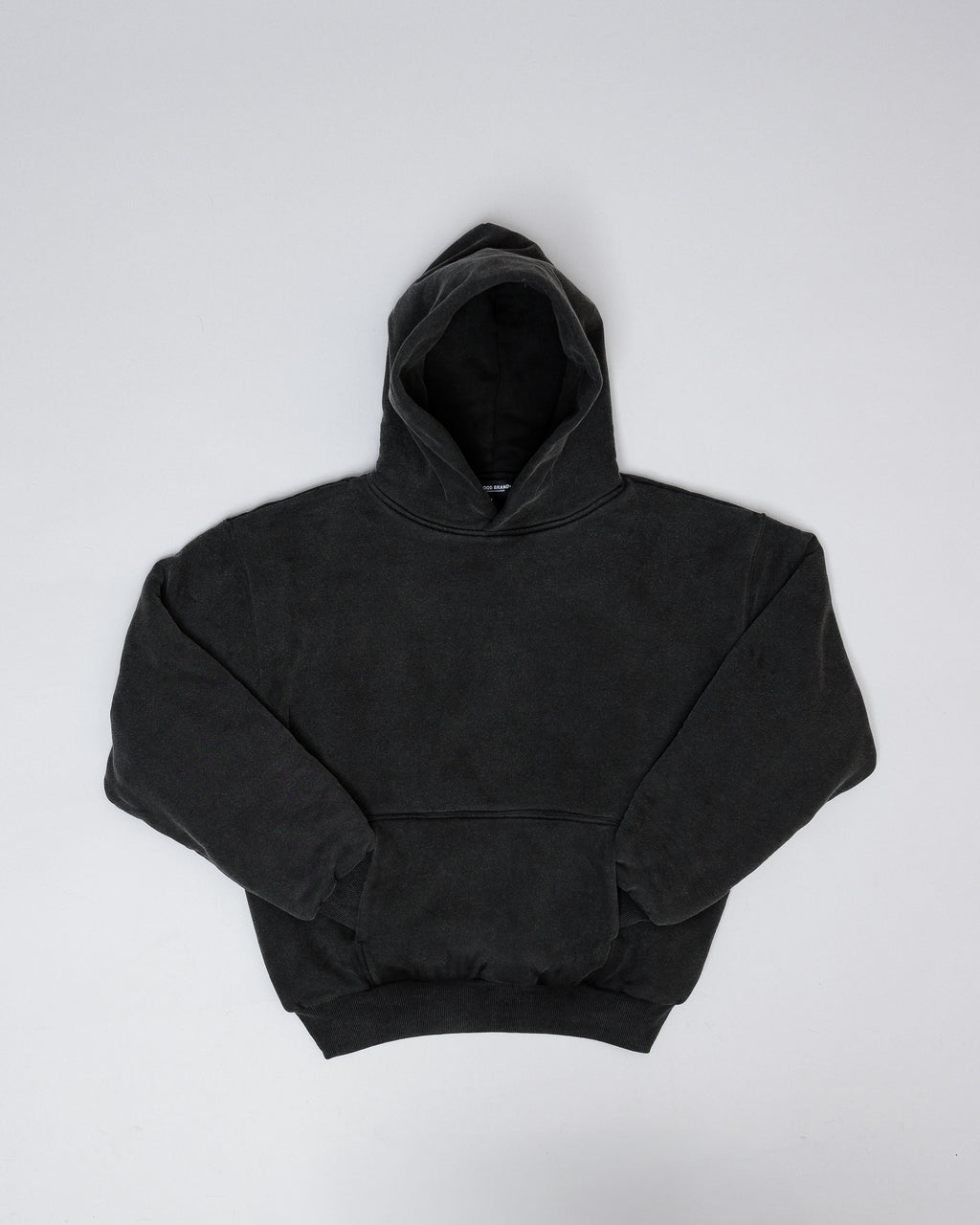 PERFECT HOODIE - ULTRA HEAVYWEIGHT DOUBLE LAYERED "WASHED BLACK"
