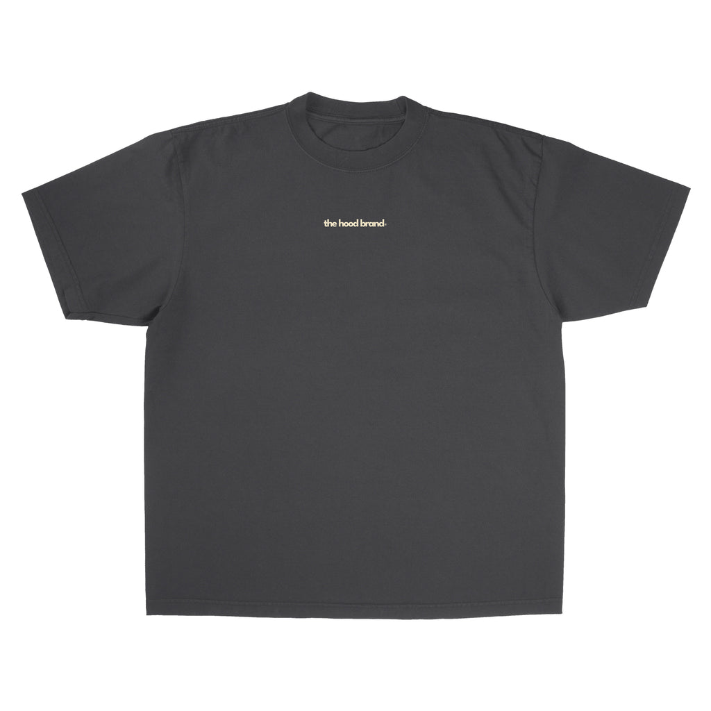 OVERSIZE HEAVYWEIGHT WASHED BLACK /CREAM (260GSM) TEE