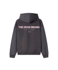 OG LOGO - HOODIE HEAVYWEIGHT GARMENT DYE (460 GSM) DARK GRAY/PASTEL PINK