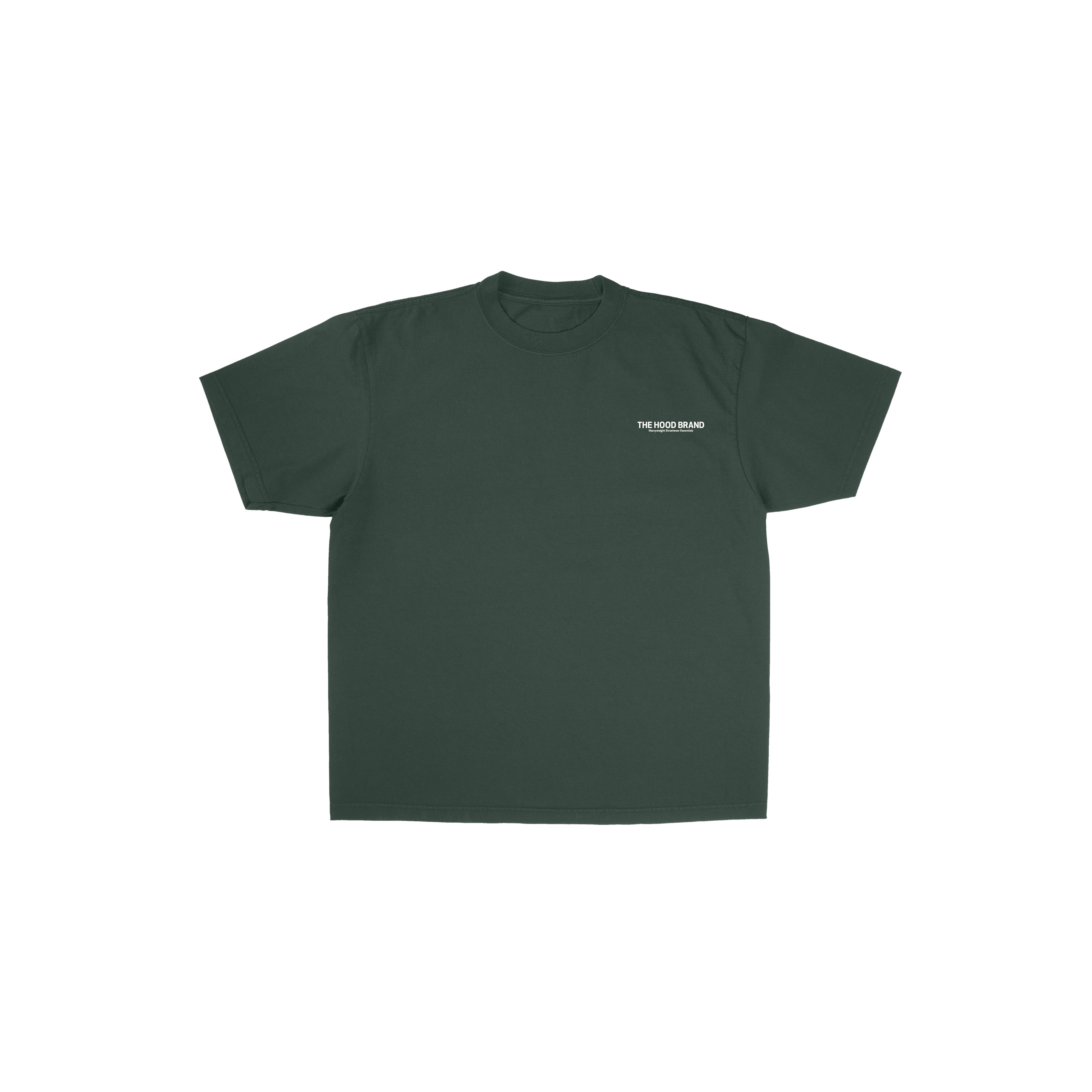 OVERSIZE HEAVYWEIGHT GREEN MOSS/OFF WHITE (260GSM)