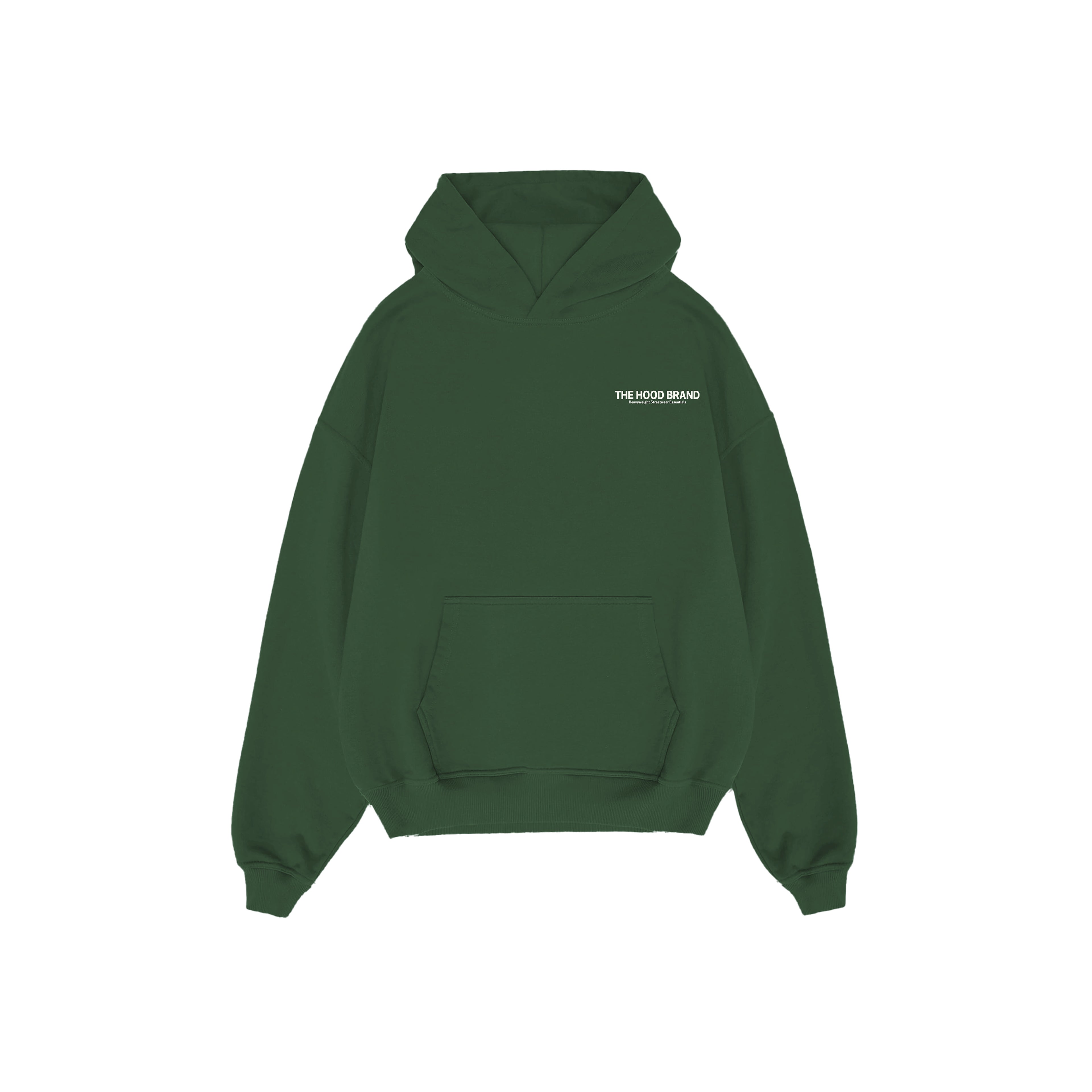 HOODIE MEGA HEAVYWEIGHT GREEN MOSS/OFF WHITE (475 gsm)