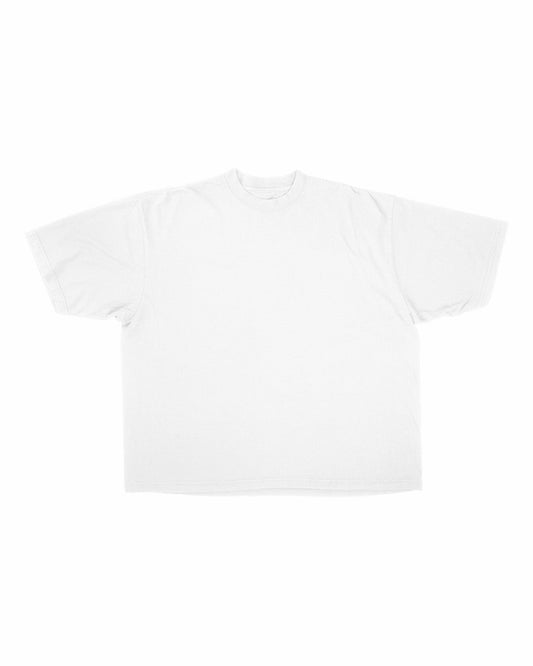 IMPB -WHITE HEAVYWEIGHT GARMENT DYE BOXY FIT