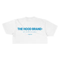 OG LOGO - OFF WHITE/BABY BLUE CROP TOP TEE