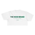 OG LOGO - OFF WHITE/ EPSOM GREEN CROP TOP TEE