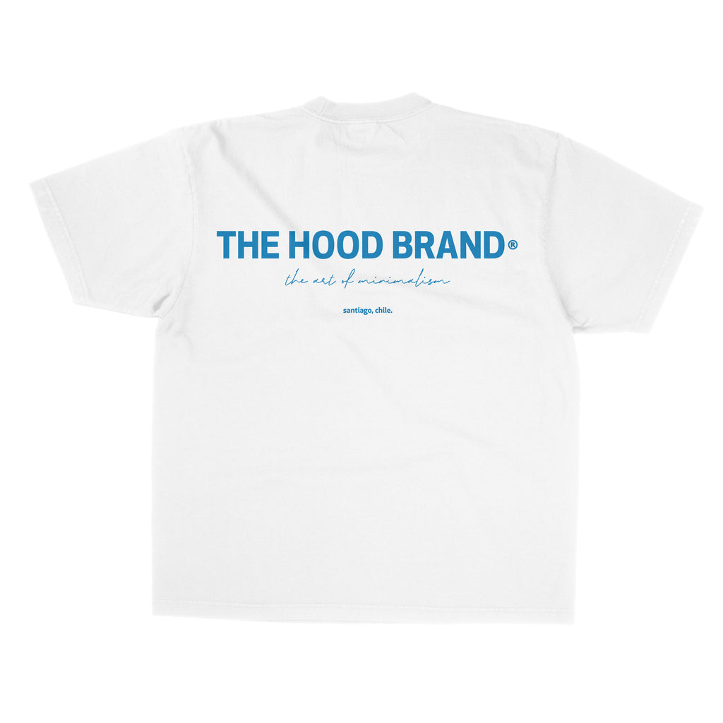 OG LOGO - OVERSIZE HEAVYWEIGHT OFF WHITE /BABY BLUE (260GSM) TEE