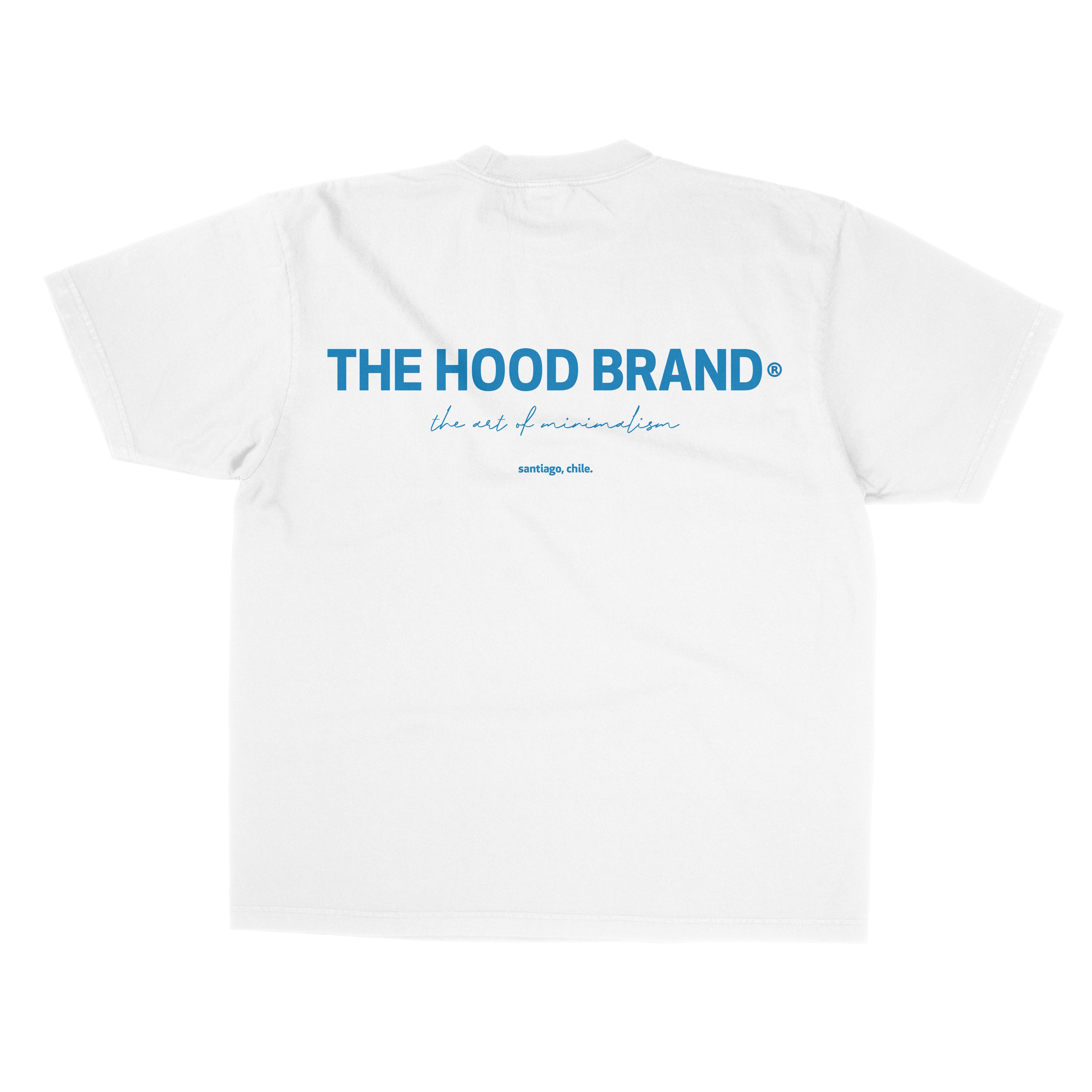 OG LOGO - OVERSIZE HEAVYWEIGHT OFF WHITE /BABY BLUE (260GSM) TEE