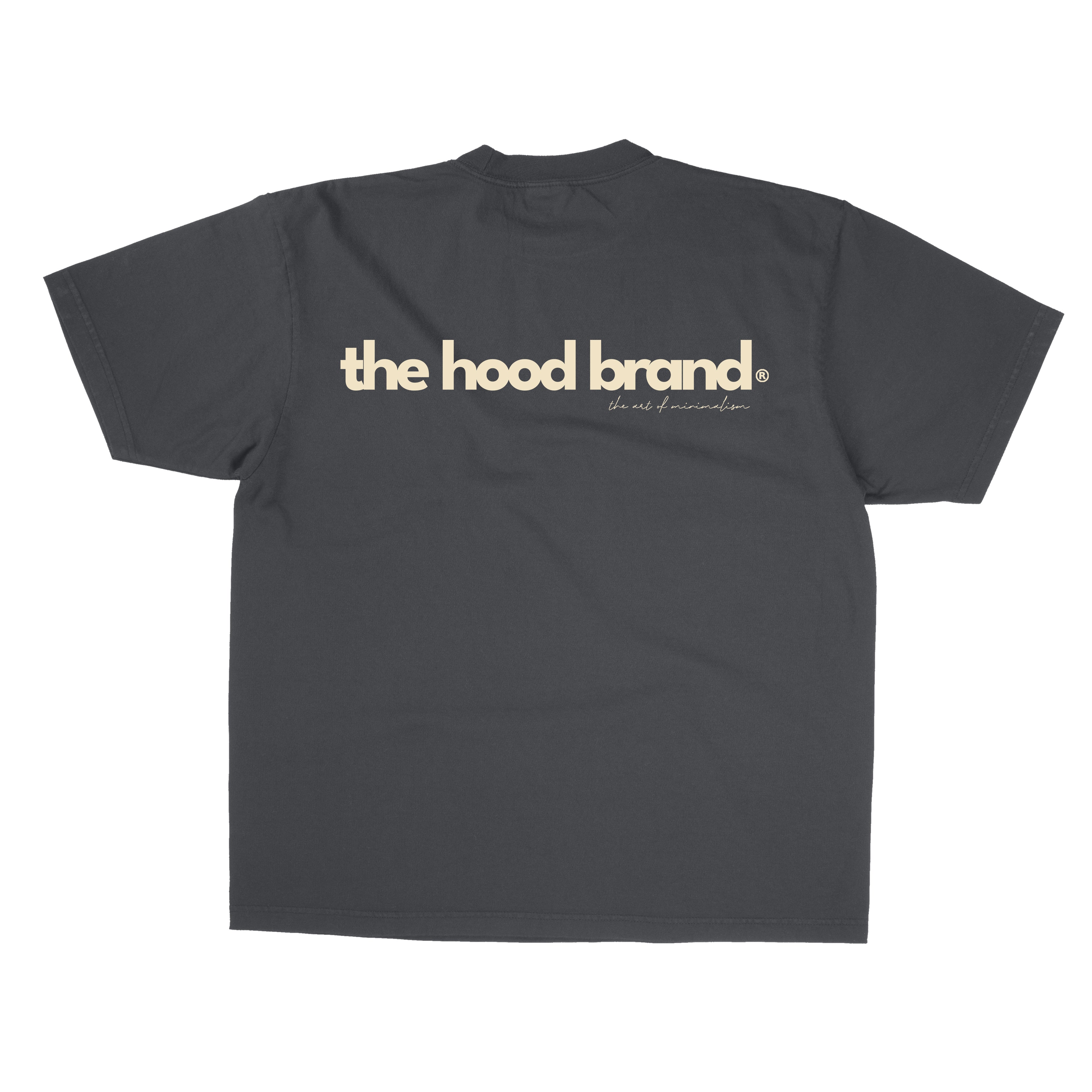 OVERSIZE HEAVYWEIGHT WASHED BLACK /CREAM (260GSM) TEE
