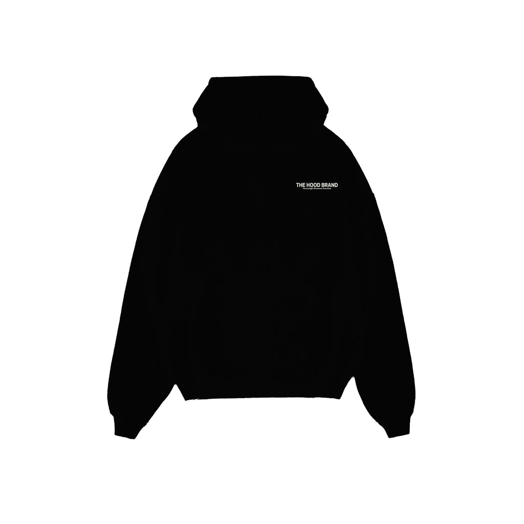 HOODIE MEGA HEAVYWEIGHT BLACK/OFF WHITE (475 gsm)