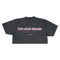 OG LOGO - SHADOW/PASTEL PINK CROP TOP TEE