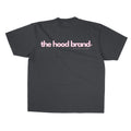 OVERSIZE HEAVYWEIGHT WASHED BLACK /PASTEL PINK (260GSM) TEE