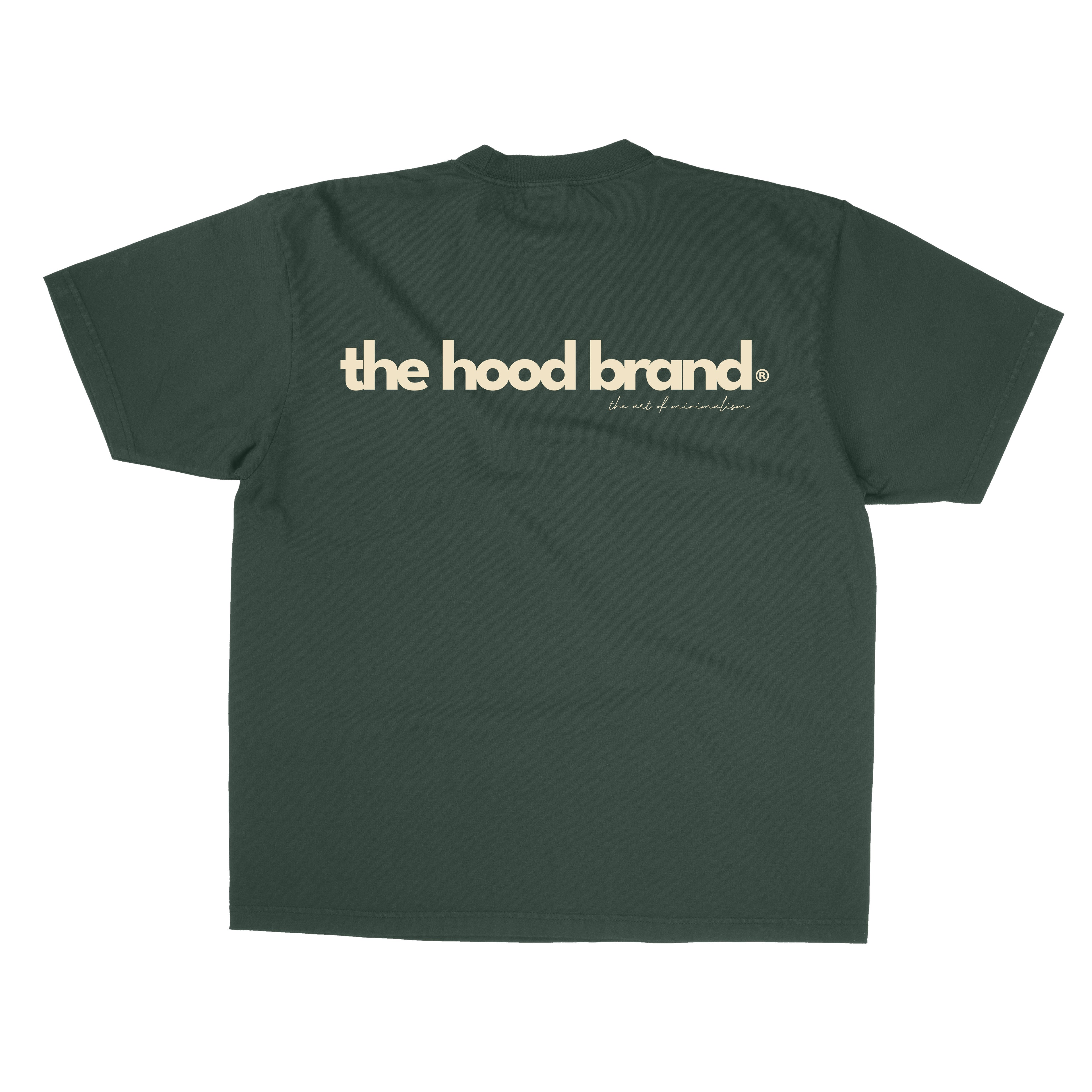 OVERSIZE HEAVYWEIGHT GREEN MOSS/CREAM (260GSM) TEE
